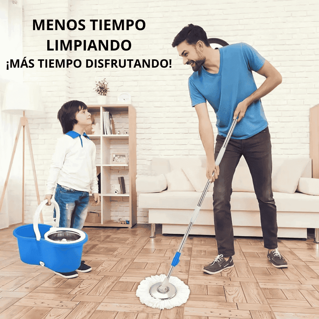 Trapero Spin 360 Autoescurrible + Repuesto Gratis
