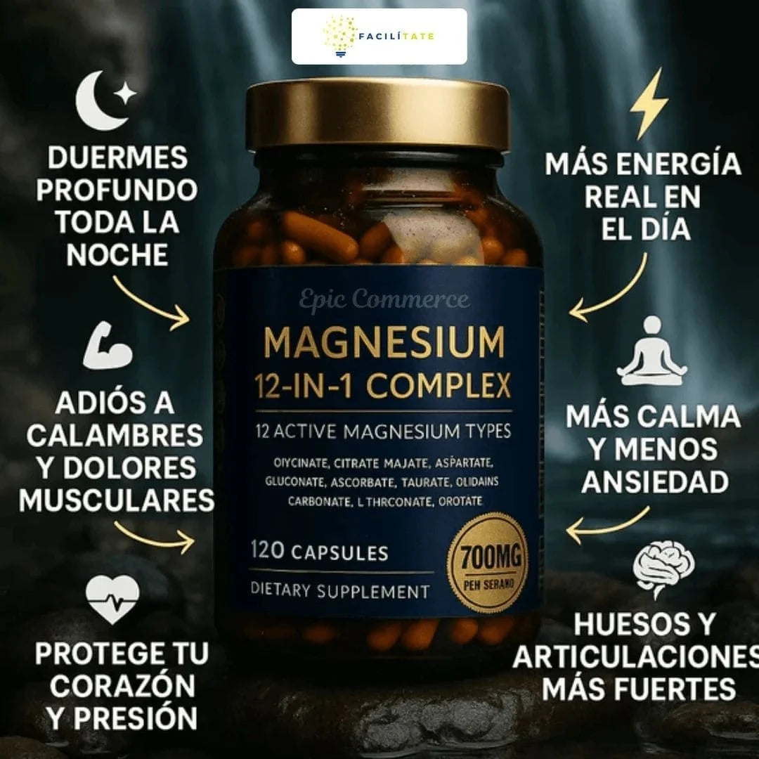 Magnesio Complex 12 En 1 (120 Capsulas)