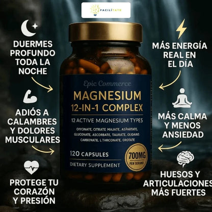 Magnesio Complex 12 En 1 (120 Capsulas)
