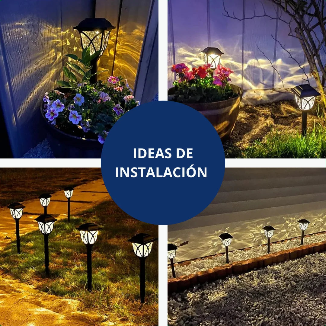 Lampara Solar De Exteriores Tipo Farol (PROMO 2X1)
