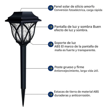 Lampara Solar De Exteriores Tipo Farol (PROMO 2X1)