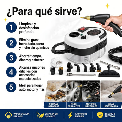 Vapor Cleaner - Elimina Lo Imposible, Esteriliza, Lava Profundo